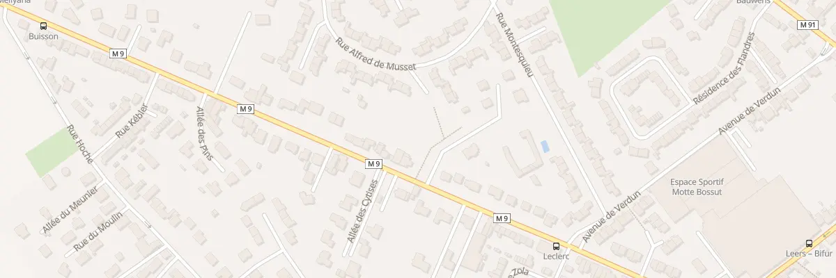 Plan du 54 Rue du Mal Leclerc à Leers