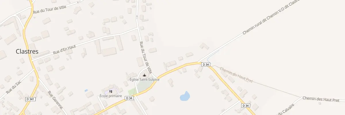 Plan du 24 Rue de Montescourt à Clastres