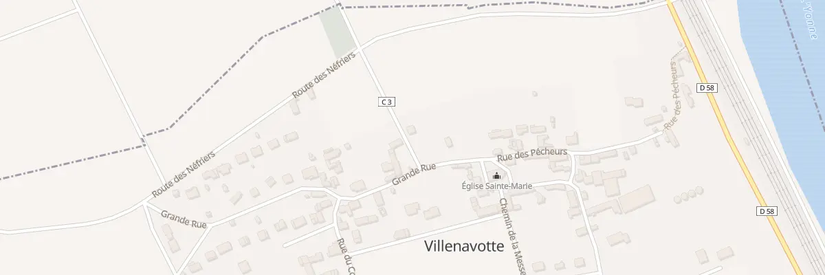 Plan du 16 Gr Grande Rue à Villenavotte