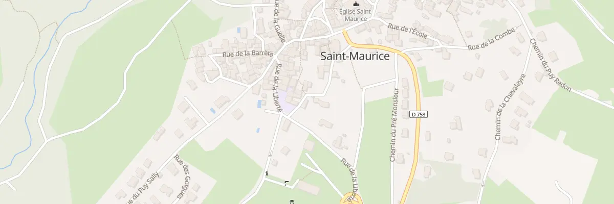 Plan du 9 Rue du Château à Saint-Maurice