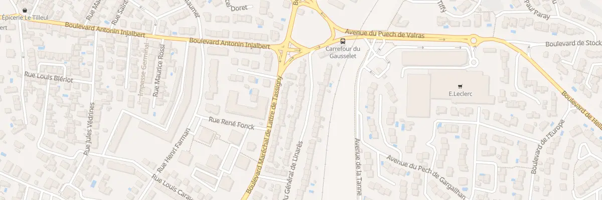 Plan du 10 Rue Général de Linarès à Béziers