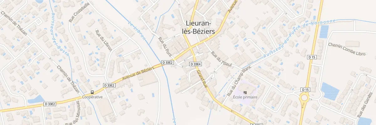 Plan du 6 Rue de l’Eglise à Lieuran-lès-Béziers