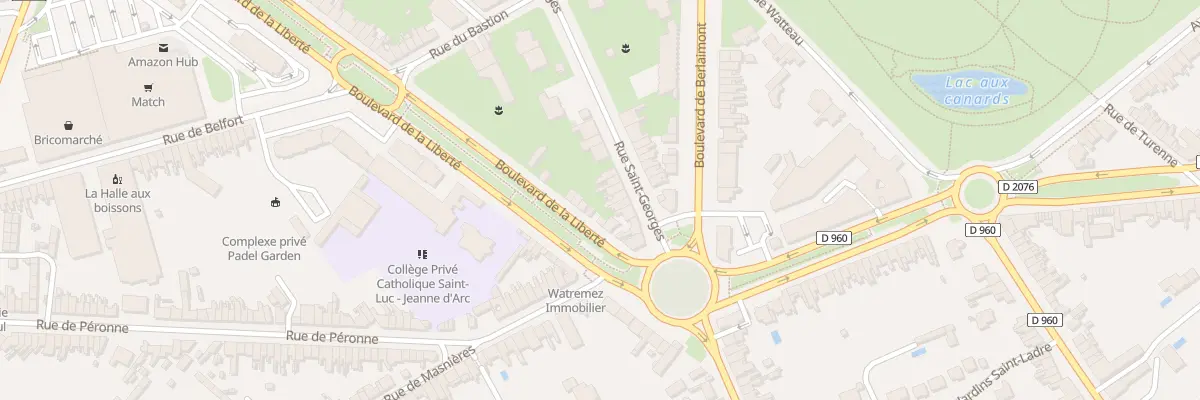 Plan du 84 Rue Saint-georges à Cambrai