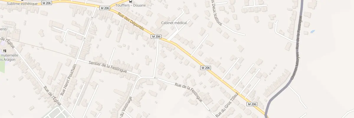 Plan du 126 Rue des Déportés à Toufflers
