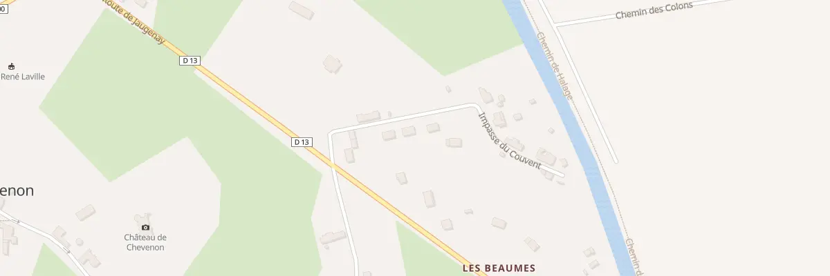 Plan de Imp du Couvent à Chevenon