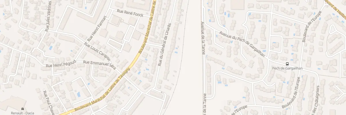 Plan du 51 Rue Général de Linarès à Béziers