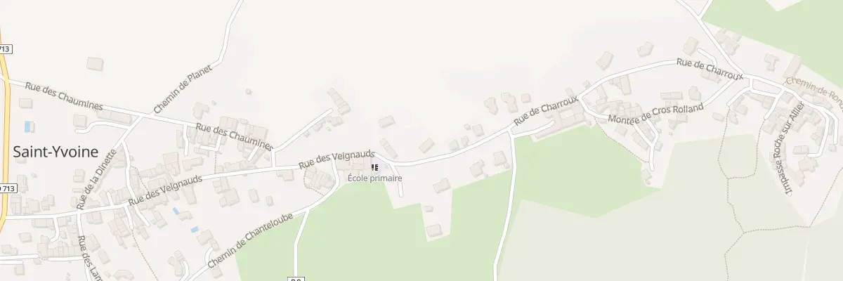 Plan du 3 Rue de Charroux à Saint-Yvoine