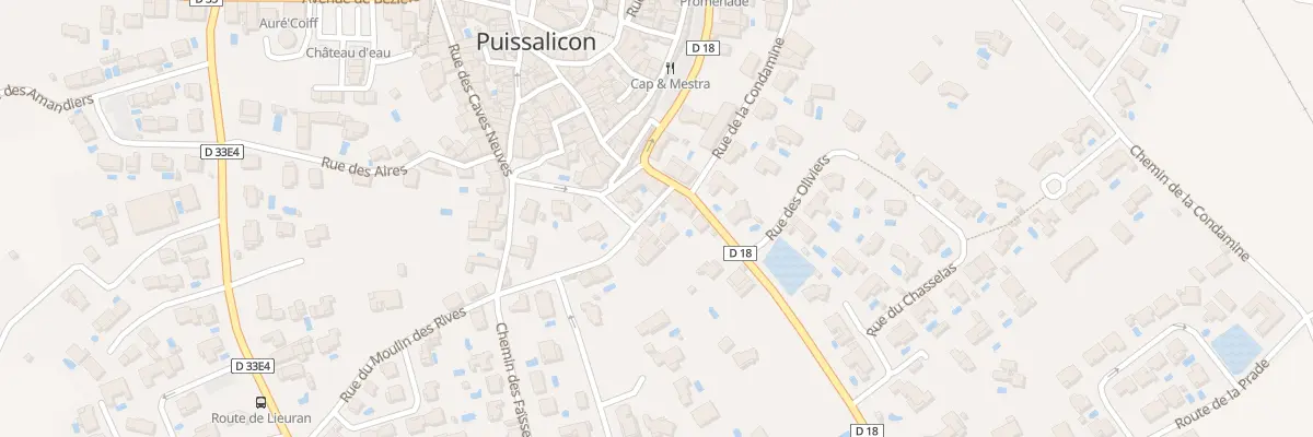 Plan du 35 Rue du Moulin des Rives à Puissalicon