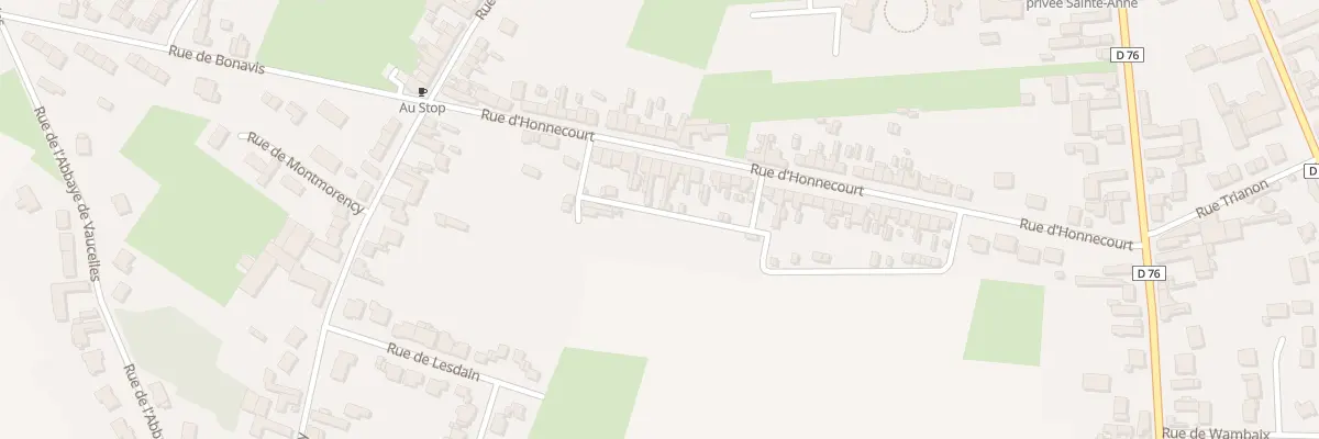 Plan du 20 Rue d’Honnecourt à Cambrai
