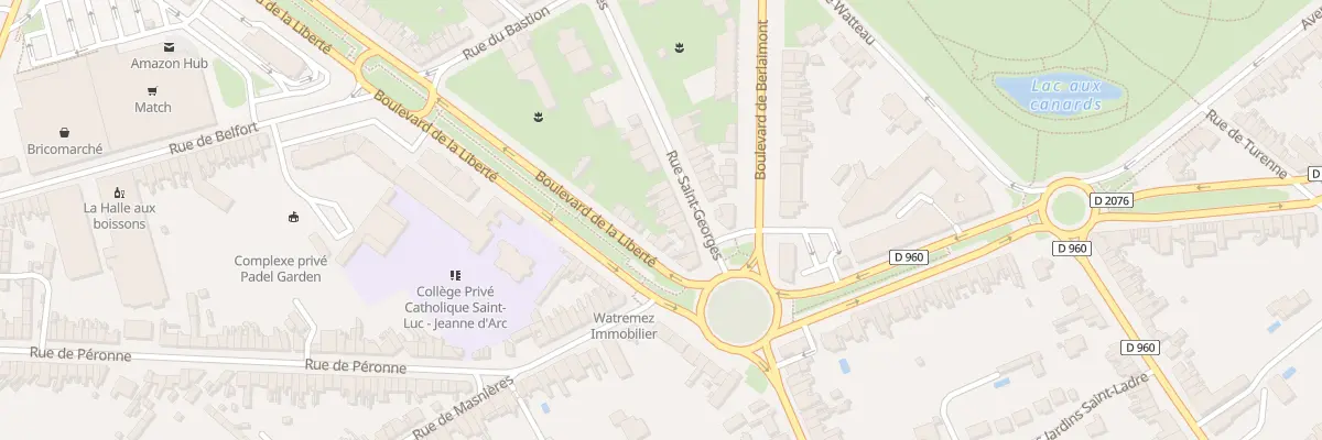 Plan du 86 Rue Saint-georges à Cambrai