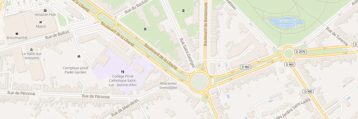 Plan du 88 Rue Saint-georges à Cambrai