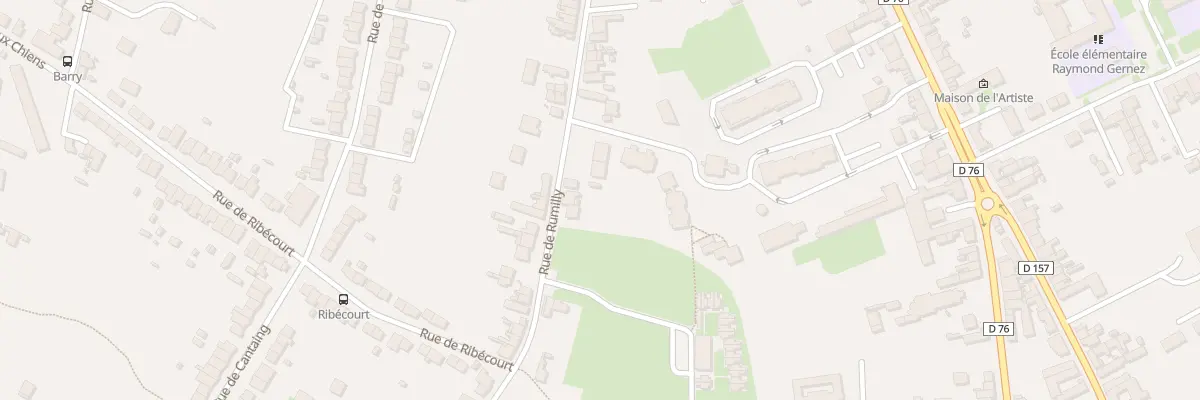 Plan du 411 Rue de Rumilly à Cambrai