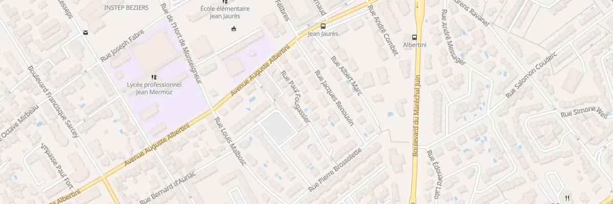 Plan du 11 Rue Paul Fougassier à Béziers