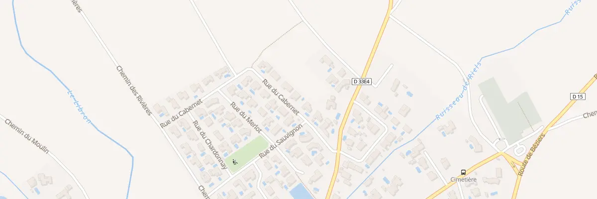 Plan du 8 Rue du Cabernet à Lieuran-lès-Béziers