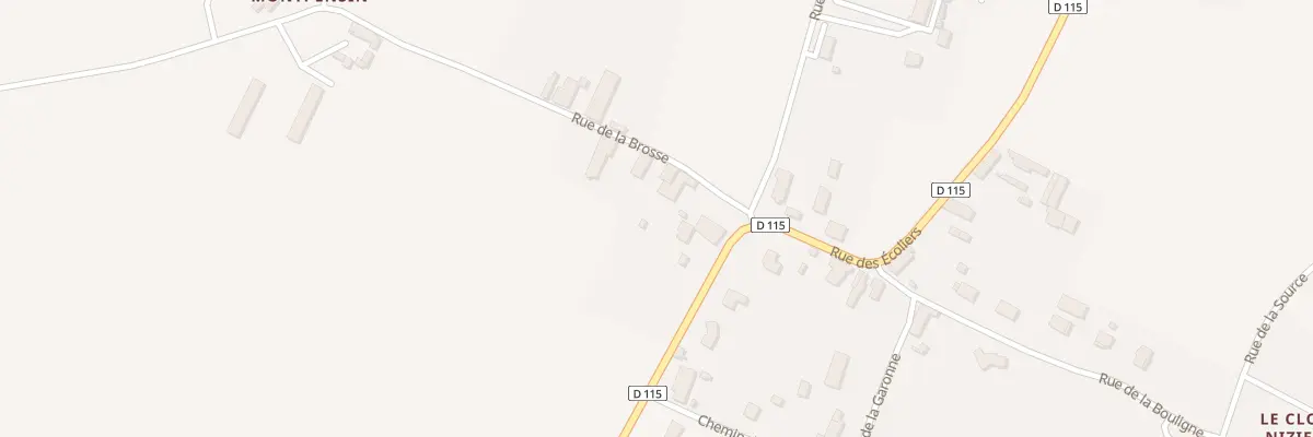 Plan du 3 Rue de la Brosse à Louchy-Montfand