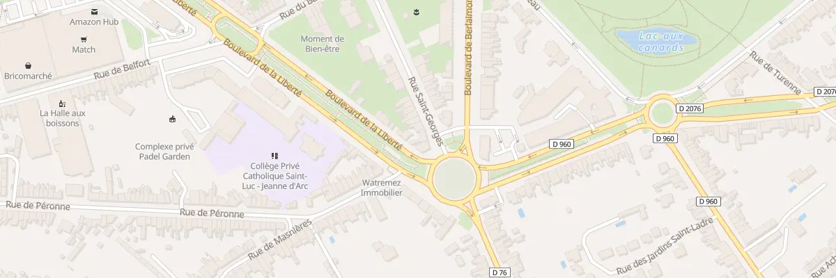 Plan du 92 Rue Saint-georges à Cambrai