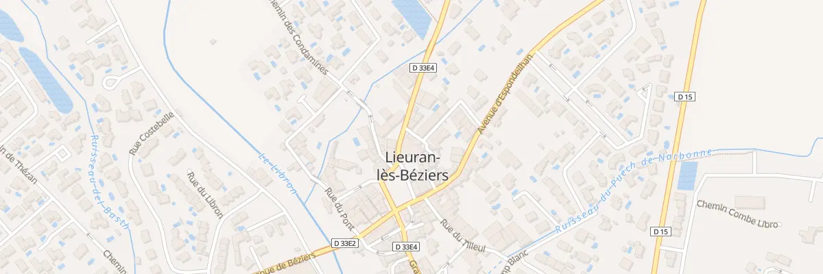 Plan du 1 Rue du Sophora à Lieuran-lès-Béziers