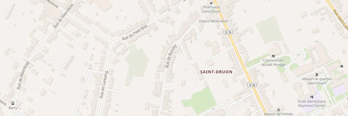 Plan du 183 Rue de Rumilly à Cambrai
