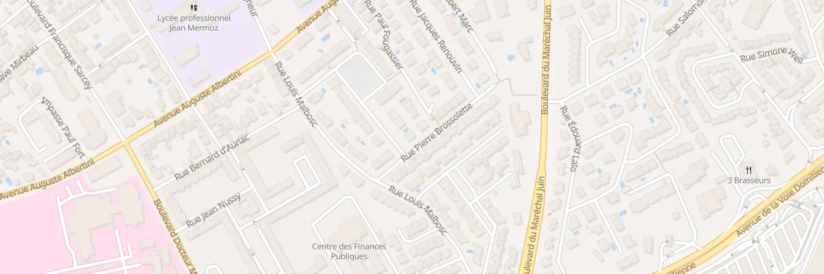 Plan du 7 Rue Jean Baptiste Lebas à Béziers