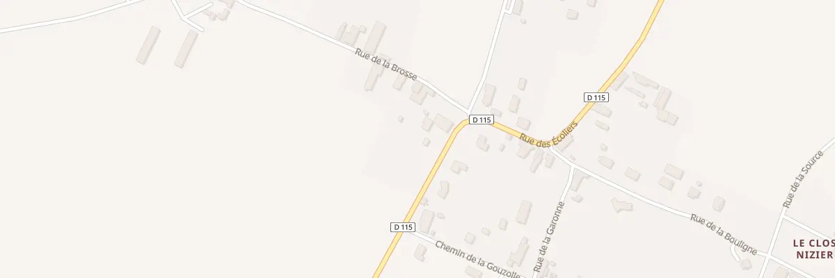Plan du 94 Rue des Ecoliers à Louchy-Montfand