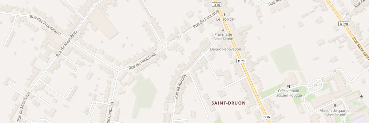 Plan du 126 Rue de Rumilly à Cambrai