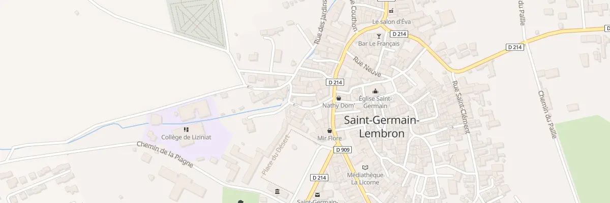 Plan du 4 Rue de la Porte Vieille à Saint-Germain-Lembron