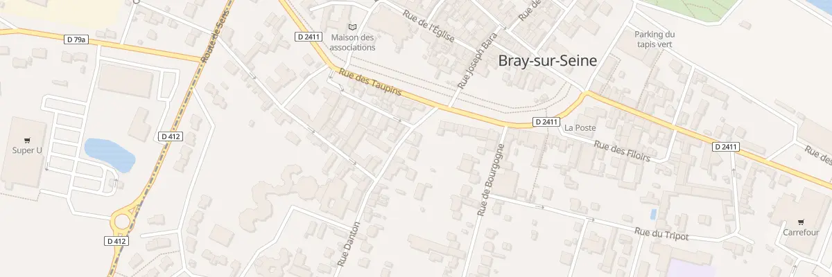 Plan du 45 Rue Danton à Bray-sur-Seine