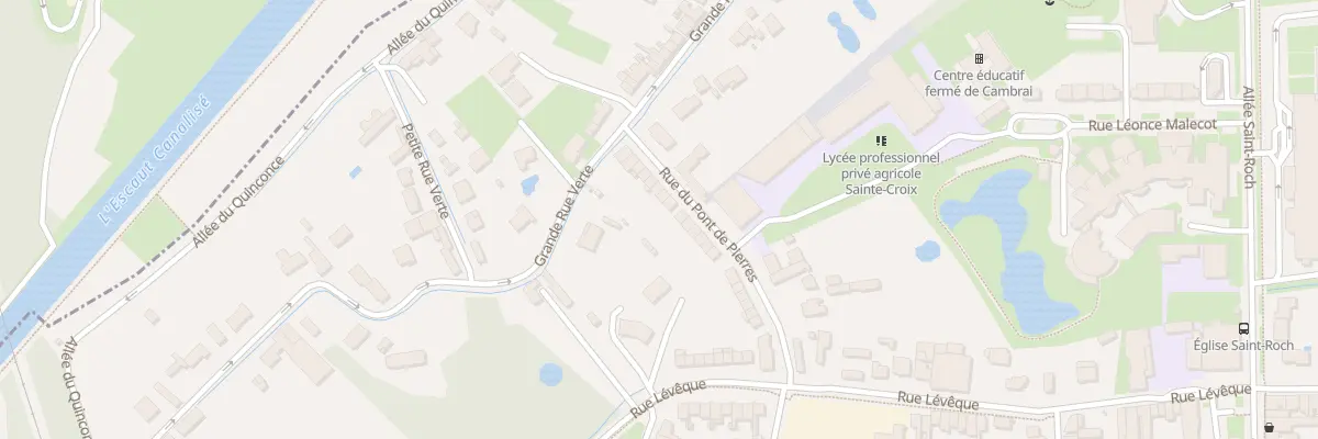 Plan du 27 Rue du Pont de Pierres à Cambrai