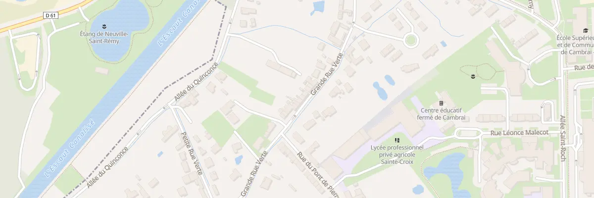Plan du 555 Gr Gde Rue Verte à Cambrai