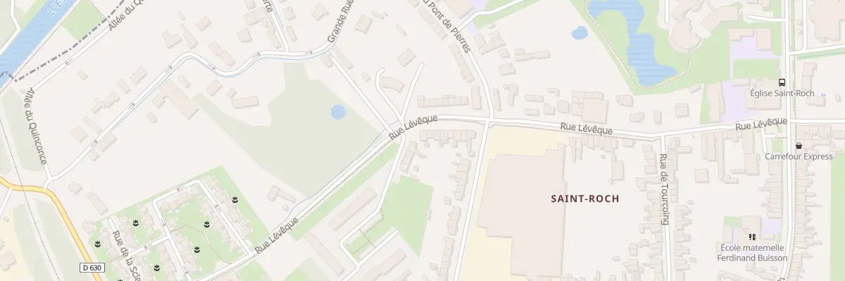 Plan du 2 Rue Lévêque à Cambrai