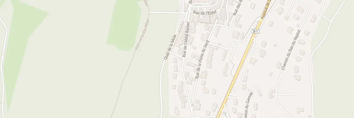 Plan du 22 Rue Abbé Banier à Mur-sur-Allier