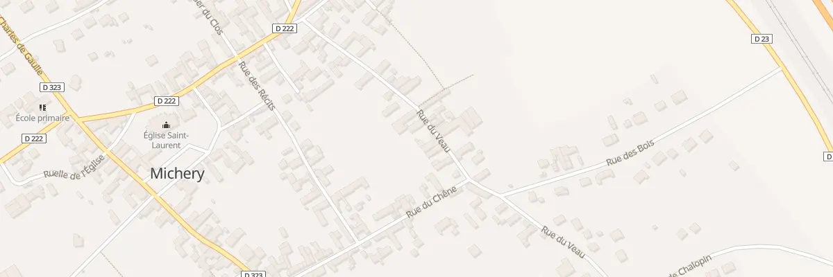 Plan du 14 Rue du Veau à Michery
