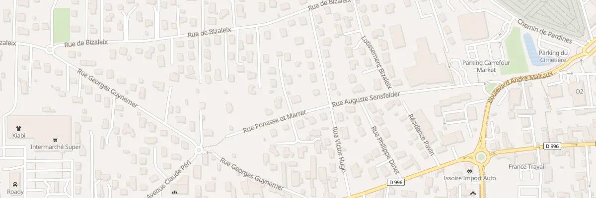 Plan du 4 Rue Ponasse et Marret à Issoire