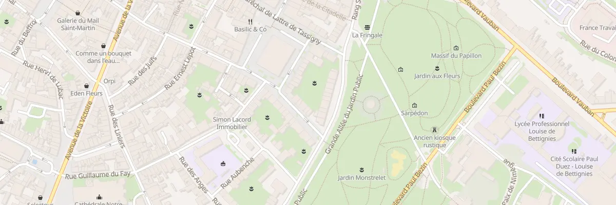 Plan du 7 Rue Léon Gambetta à Cambrai