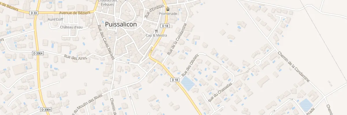 Plan du 5 Rue des Oliviers à Puissalicon