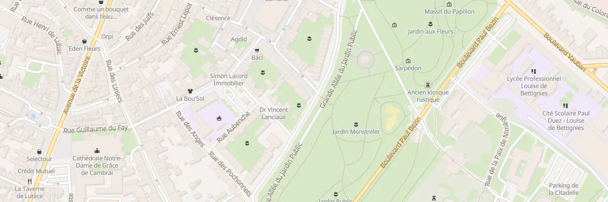 Plan du 24 Rue Léon Gambetta à Cambrai