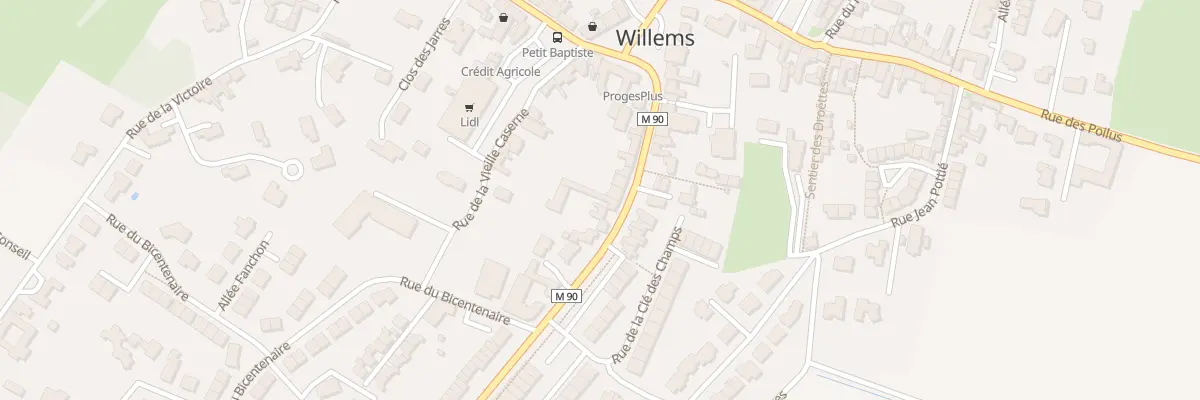 Plan du 20 Rue de la République à Willems