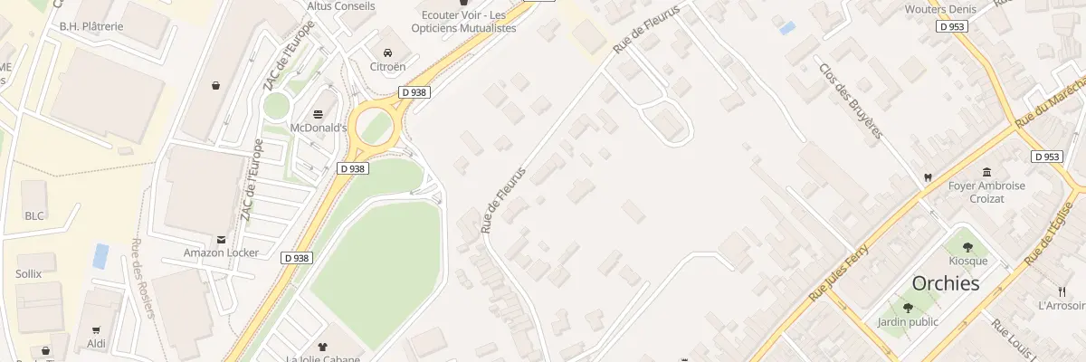 Plan du 22 Rue de Fleurus à Orchies