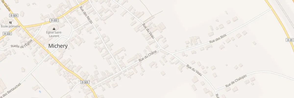 Plan du 21 Rue du Chene à Michery