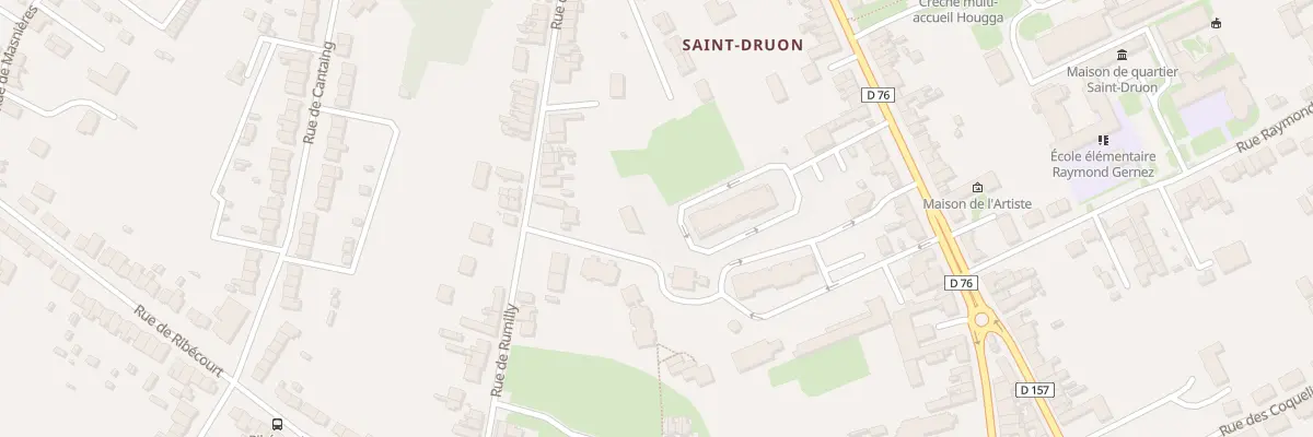 Plan du 70B Rue Saint-druon à Cambrai