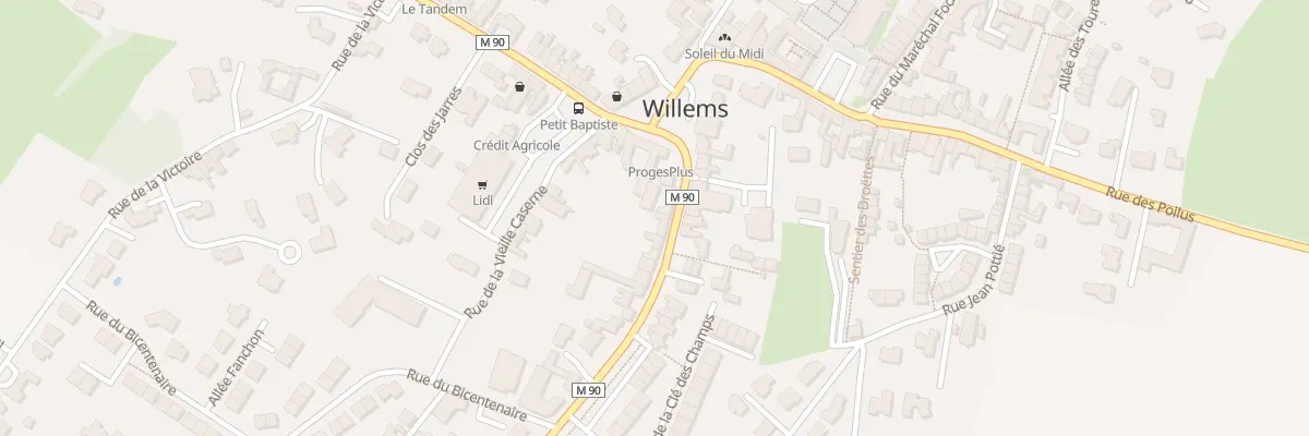 Plan du 8 Rue de la République à Willems