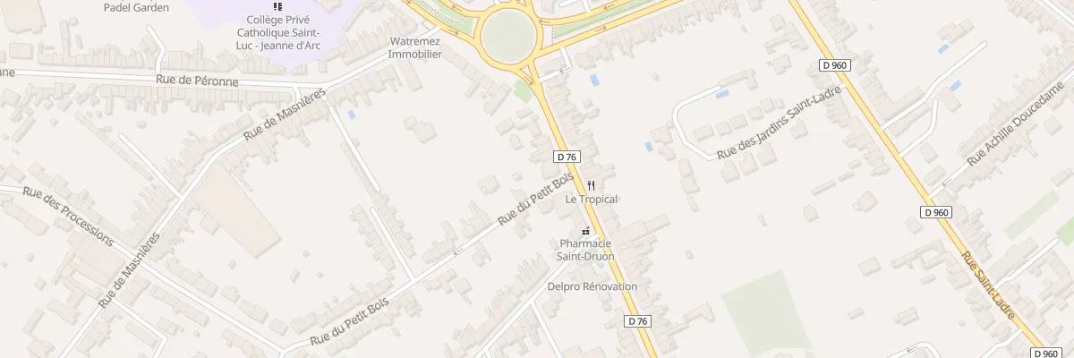Plan du 10 Rue Saint-druon à Cambrai