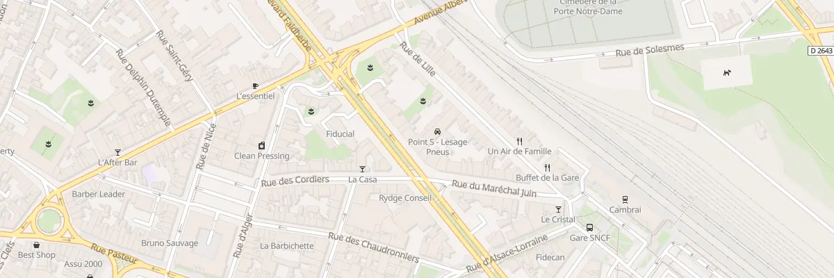 Plan du 28B Bd Faidherbe à Cambrai