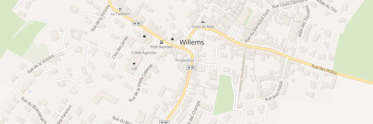 Plan du 4 Rue de la République à Willems