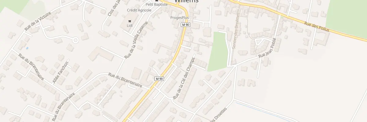 Plan du 15 Rue de la République à Willems
