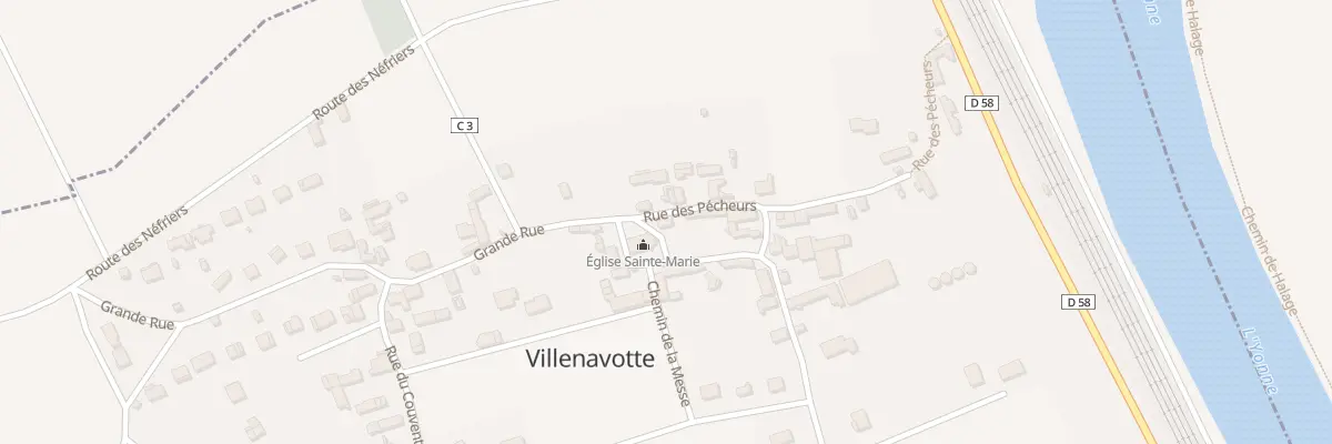 Plan du 1 Rue de l’Eglise à Villenavotte