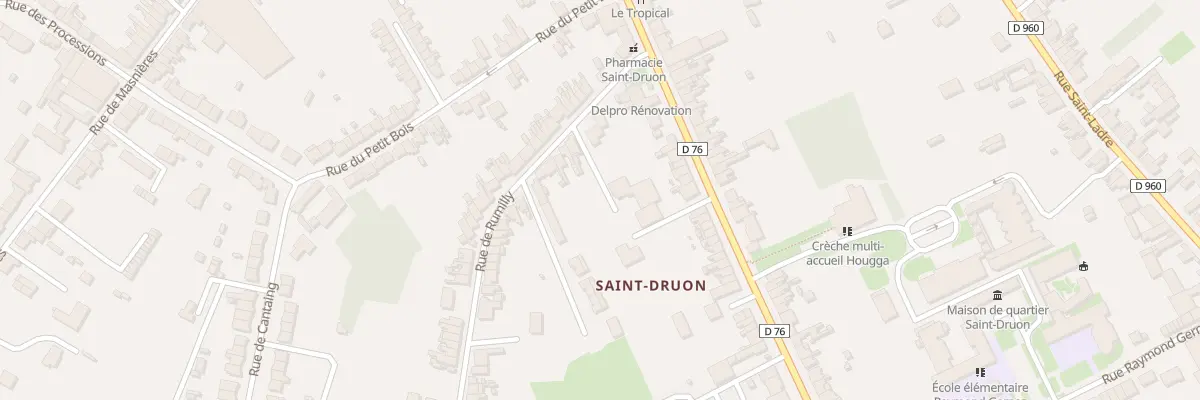Plan du 83 Rue de Rumilly à Cambrai
