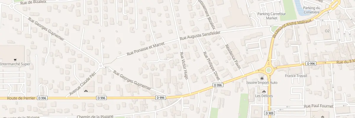 Plan du 7 Rue Victor Hugo à Issoire