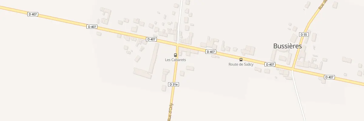 Plan du 1 Rue d’Orly à Bussières