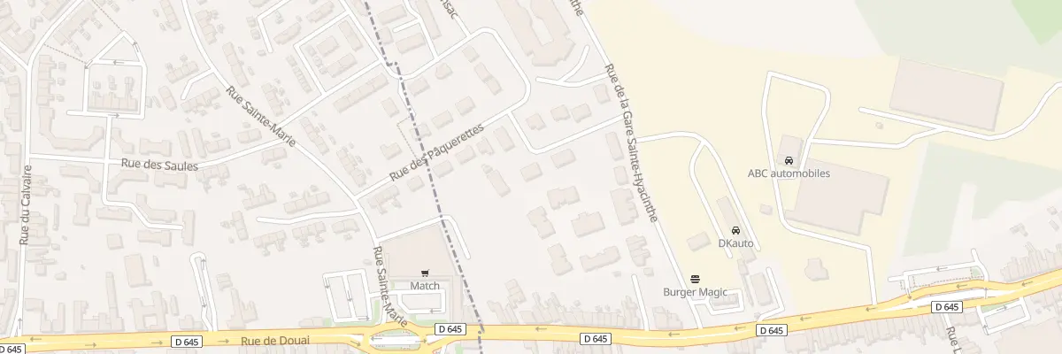 Plan du 5 Rue de Bergerac à Aniche